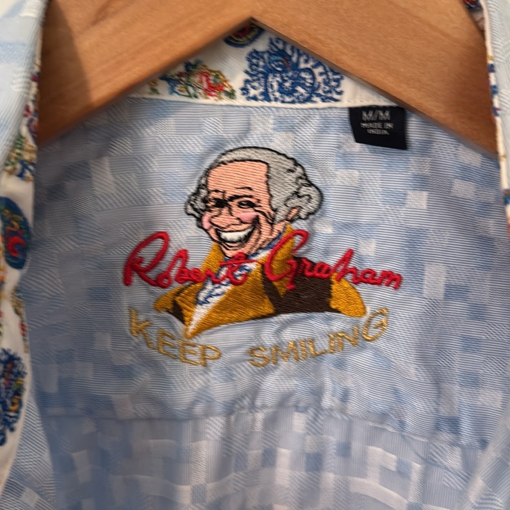 Robert Graham Button Down Shirt Keep Smiling, Kno… - image 4